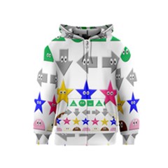 Cute Symbol Kids  Zipper Hoodie by Nexatart