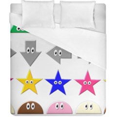 Cute Symbol Duvet Cover (california King Size) by Nexatart