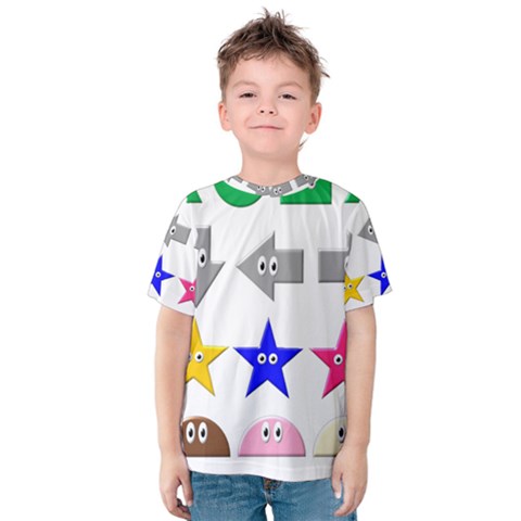 Cute Symbol Kids  Cotton Tee by Nexatart