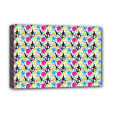 Cool Graffiti Patterns  Deluxe Canvas 18  X 12   by Nexatart