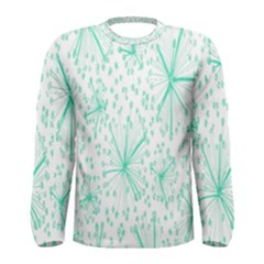 Pattern Floralgreen Men s Long Sleeve Tee by Nexatart