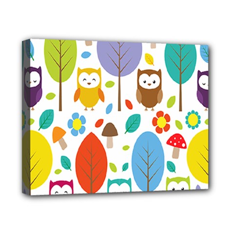 Cute Owl Canvas 10  X 8  by Nexatart