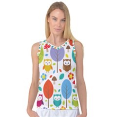 Cute Owl Women s Basketball Tank Top by Nexatart