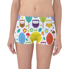 Cute Owl Reversible Bikini Bottoms by Nexatart