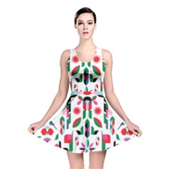 Abstract Peacock Reversible Skater Dress by Nexatart