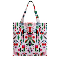 Abstract Peacock Zipper Grocery Tote Bag by Nexatart