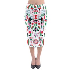 Abstract Peacock Midi Pencil Skirt by Nexatart