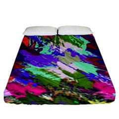 Tropical Jungle Print And Color Trends Fitted Sheet (king Size) by Nexatart