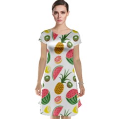 Fruits Pattern Cap Sleeve Nightdress