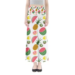 Fruits Pattern Maxi Skirts by Nexatart