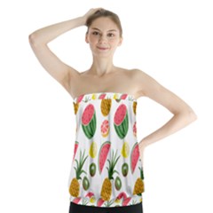 Fruits Pattern Strapless Top by Nexatart