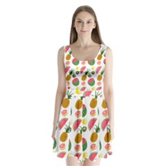 Fruits Pattern Split Back Mini Dress  by Nexatart