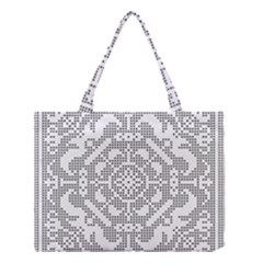 Mosaic Pattern Cyberscooty Museum Pattern Medium Tote Bag by Nexatart