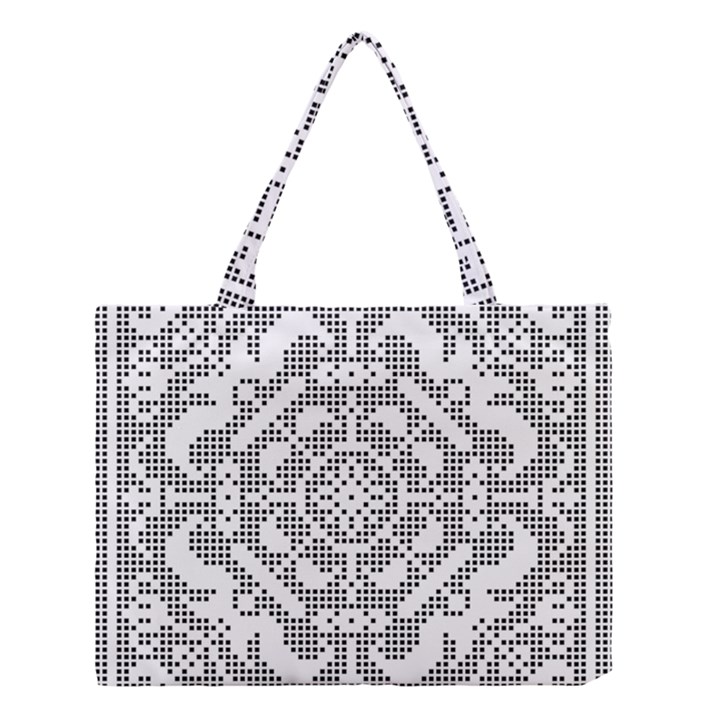 Mosaic Pattern Cyberscooty Museum Pattern Medium Tote Bag