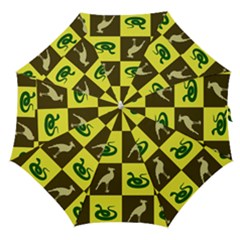 Bird And Snake Pattern Straight Umbrellas by Nexatart