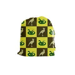 Bird And Snake Pattern Drawstring Pouches (medium) 