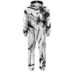 Framed Horse Hooded Jumpsuit (men)  by Nexatart