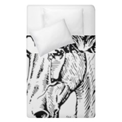 Framed Horse Duvet Cover Double Side (single Size) by Nexatart