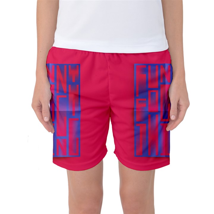 Funny Foggy Thing Women s Basketball Shorts