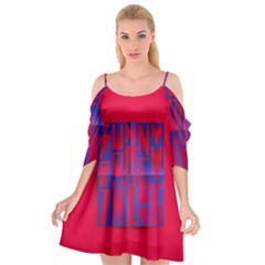 Funny Foggy Thing Cutout Spaghetti Strap Chiffon Dress by Nexatart