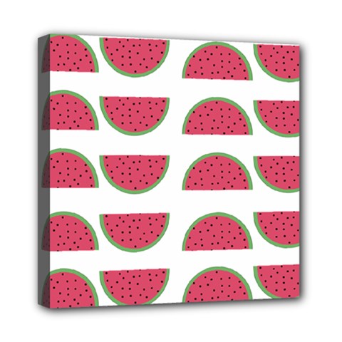 Watermelon Pattern Mini Canvas 8  X 8  by Nexatart