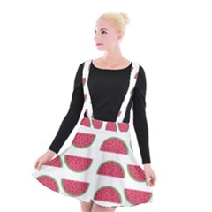 Watermelon Pattern Suspender Skater Skirt