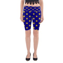 Star Pattern Yoga Cropped Leggings by Nexatart