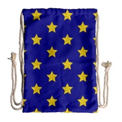 Star Pattern Drawstring Bag (large) by Nexatart