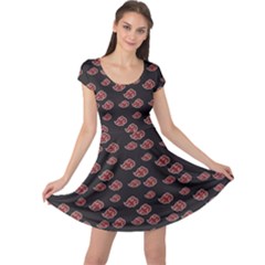 Cloud Red Brown Cap Sleeve Dresses by Mariart