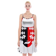 Face Mask Red Black Plaid Triangle Wave Chevron Spaghetti Strap Velvet Dress by Mariart