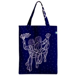 Gemini Zodiac Star Zipper Classic Tote Bag by Mariart