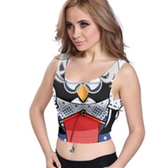 Grandma Penguin Crop Top by Nexatart