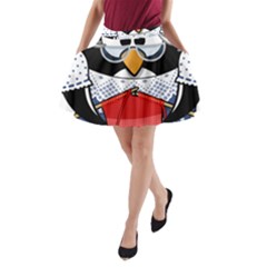 Grandma Penguin A-line Pocket Skirt by Nexatart