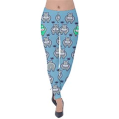 Funny Cow Pattern Velvet Leggings