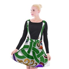 Celtic Ornament Suspender Skater Skirt by Nexatart