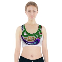 Celtic Ornament Sports Bra With Pocket