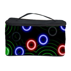 Neons Couleurs Circle Light Green Red Line Cosmetic Storage Case