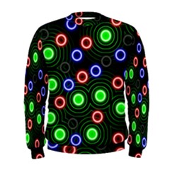 Neons Couleurs Circle Light Green Red Line Men s Sweatshirt by Mariart