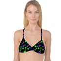 Neons Couleurs Circle Light Green Red Line Reversible Tri Bikini Top View1