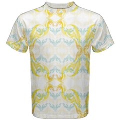 Crane White Yellow Bird Eye Animals Face Mask Men s Cotton Tee by Mariart