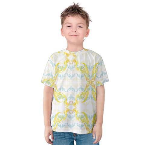 Crane White Yellow Bird Eye Animals Face Mask Kids  Cotton Tee by Mariart