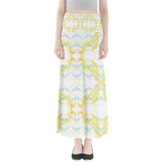 Crane White Yellow Bird Eye Animals Face Mask Maxi Skirts by Mariart