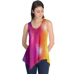 Color Glass Rainbow Green Yellow Gold Pink Purple Red Blue Sleeveless Tunic by Mariart