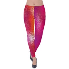 Color Glass Rainbow Green Yellow Gold Pink Purple Red Blue Velvet Leggings