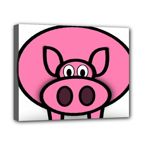 Pork Pig Pink Animals Canvas 10  X 8  by Mariart