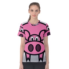 Pork Pig Pink Animals Women s Cotton Tee