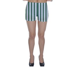 Plaid Line Green Line Vertical Skinny Shorts by Mariart