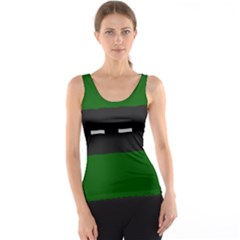 Road Street Green Black White Line Tank Top by Mariart