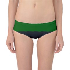 Road Street Green Black White Line Classic Bikini Bottoms by Mariart