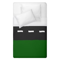 Road Street Green Black White Line Duvet Cover (single Size) by Mariart